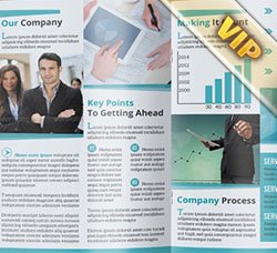 通用型杂志模板：Corporate Bifold Brochure